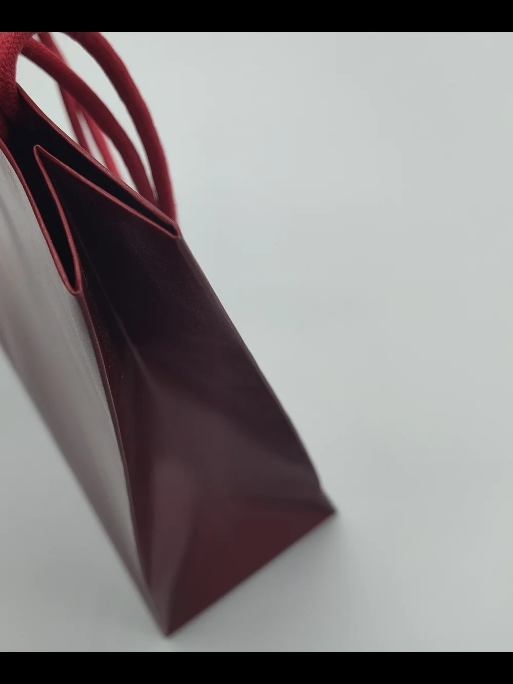 CARTIER Red Boutique Gift Bag + 2 Yards Logo Ribbon Luxury Packaging EUC